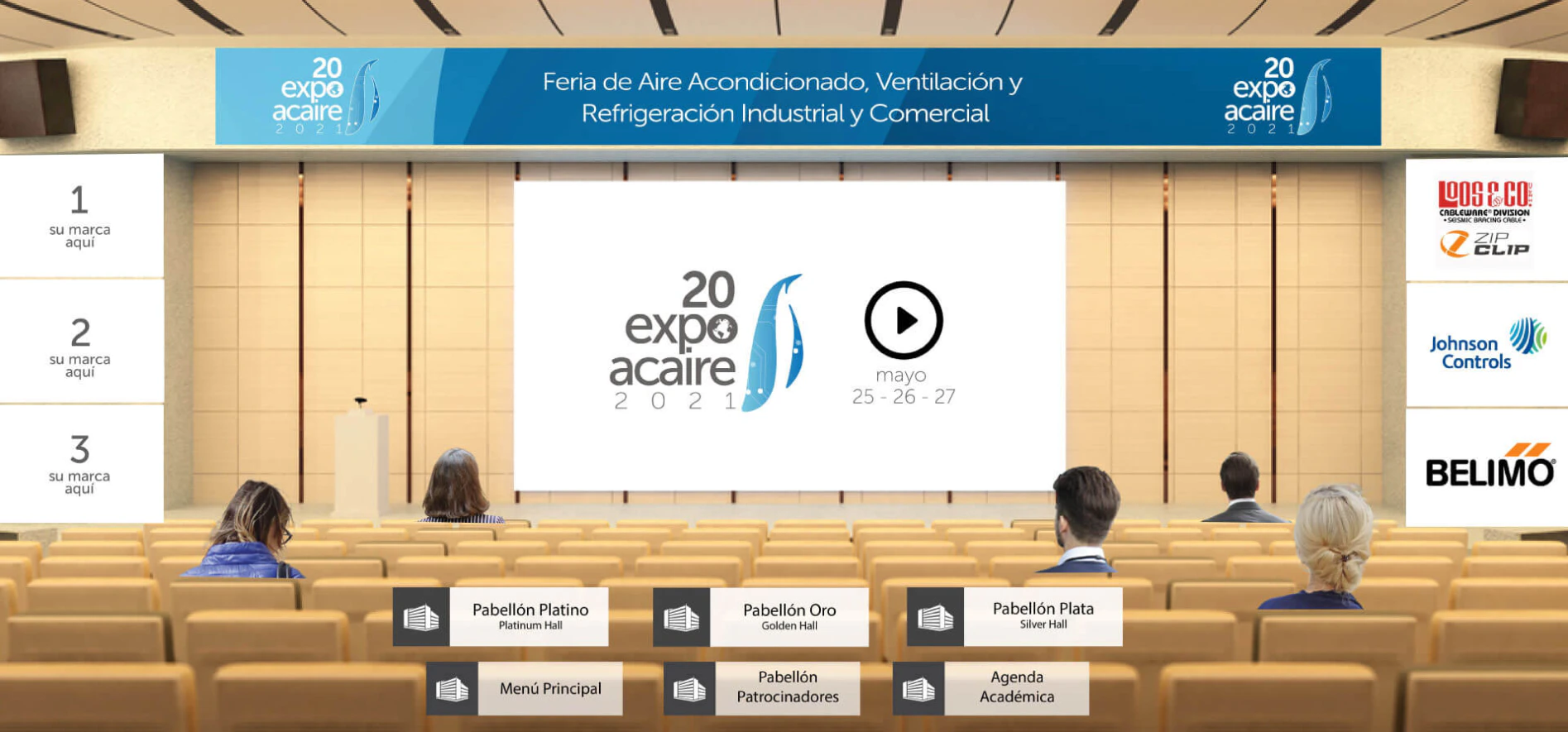 screenshot of Ferias Virtuales Web